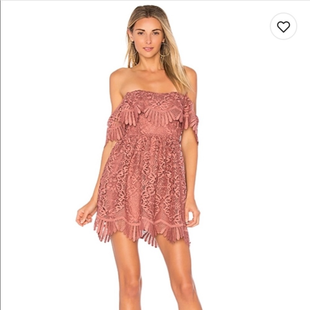 NWT! Lovers & Friends Dream Vacay Dress In Mauve